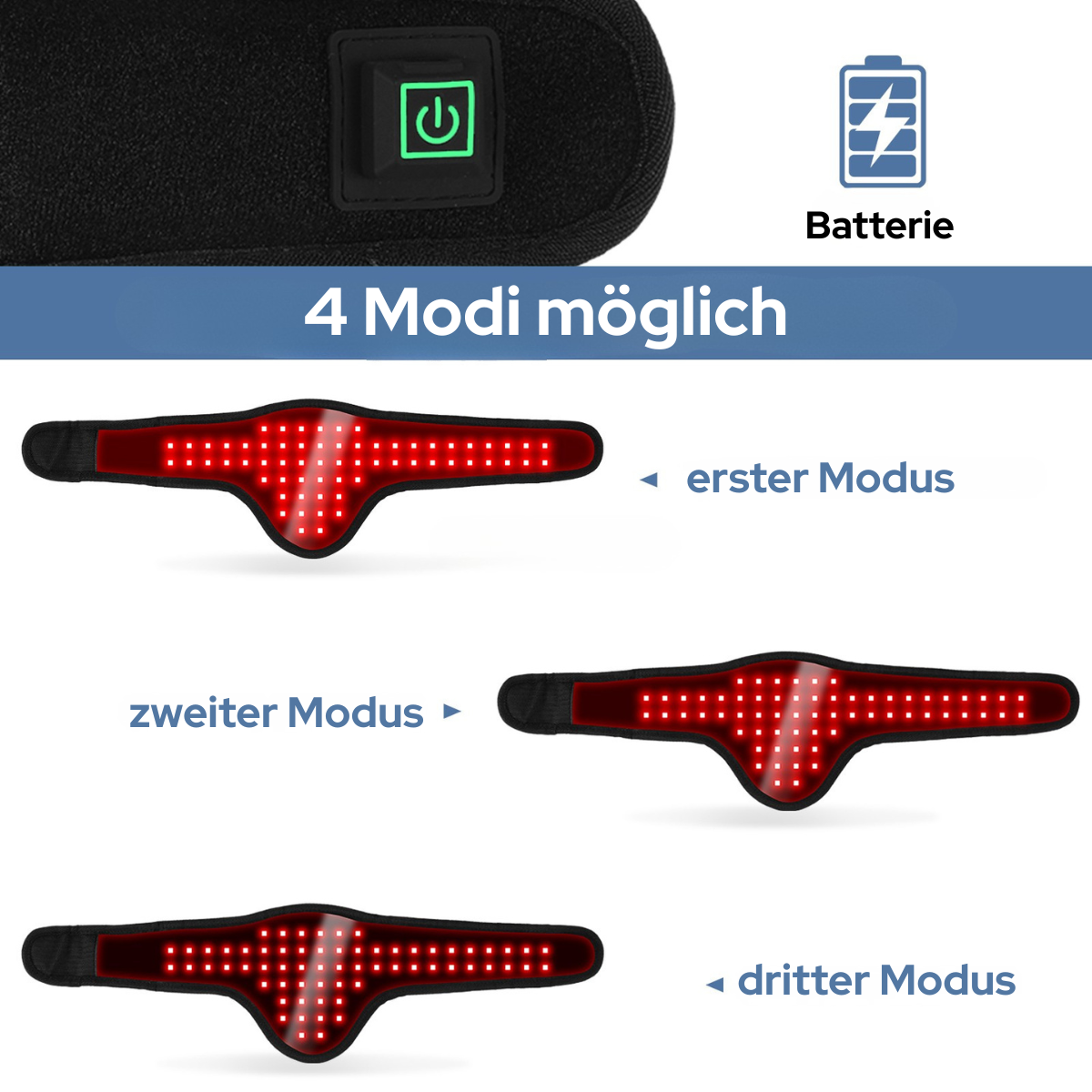 Infrarot-Rotlichttherapie-Gürtel Hund & Katze 660 nm & 850 nm